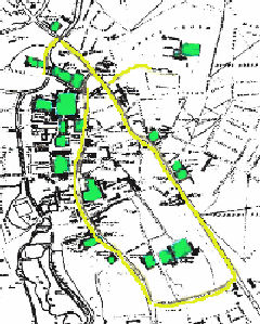 Mapa turístico de Cambridge creado por el autor