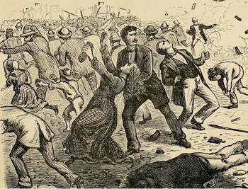 La Gran Huelga de 1877 se convirtió en violencia cuando el Ejército de los Estados Unidos abrió fuego contra los trabajadores en huelga.