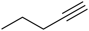 Estructura de 1-pentino