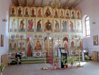 Iconostasio de la iglesia de San Sergio de Radonezh