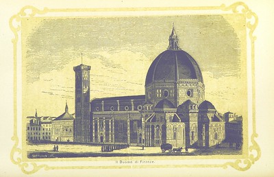 Ilustración de la cúpula de Florencia con gran cúpula.