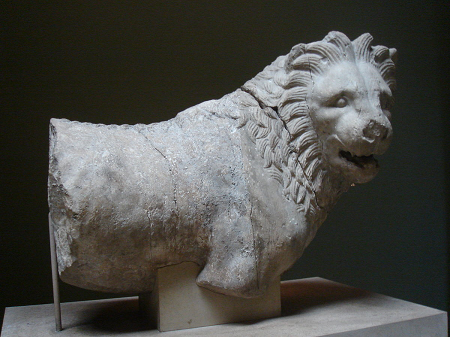 Escultura de león del mausoleo de Halicarnaso