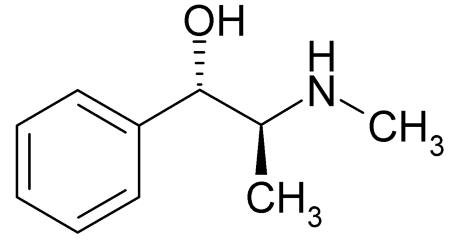 un diagrama de pseudoefedrina