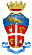Imagen en color del escudo de armas que simboliza a los carabinieri en Italia.
