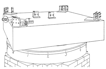 La configuración experimental para el experimento de Michelson-Morley.