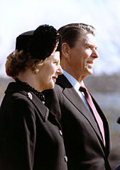 Foto de Thatcher y Reagan