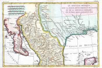 Mapa del territorio de Luisiana
