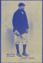 Tarjeta de béisbol de Babe Ruth, Baltimore Orioles