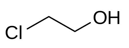 Un diagrama de 2-cloroetanol.