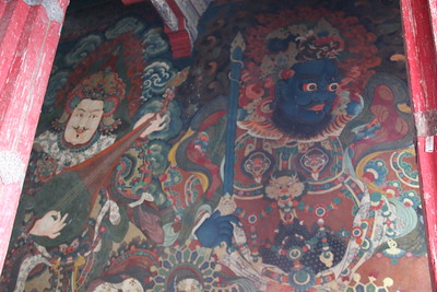 foto del tapiz en el Palacio de Potala