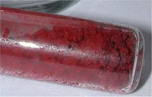 Muestra de fósforo rojo