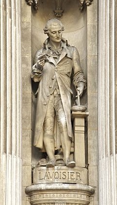 Una estatua de Antoine Lavoisier