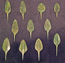 Puntas de lanza de cobre