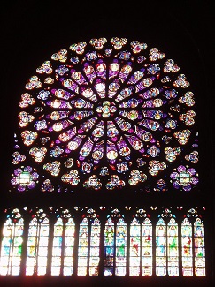 Un rosetón de Notre Dame