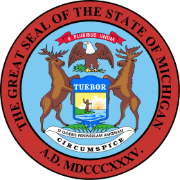 El sello del estado de Michigan
