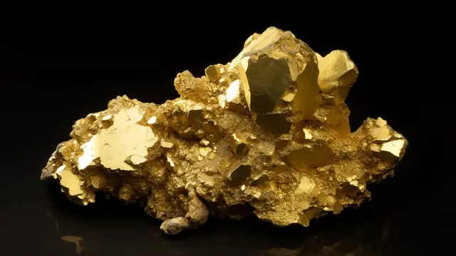 Gran trozo de mineral de oro