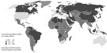 Mapa de balanzas comerciales