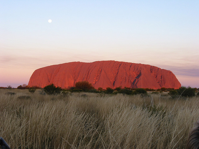 Uluru al atardecer