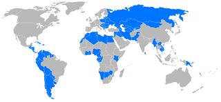 Mapa del mundo en desarrollo