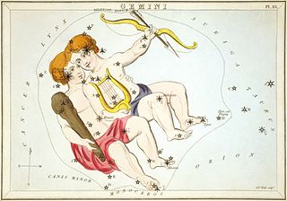 Carta celestial Géminis del Espejo Uranias