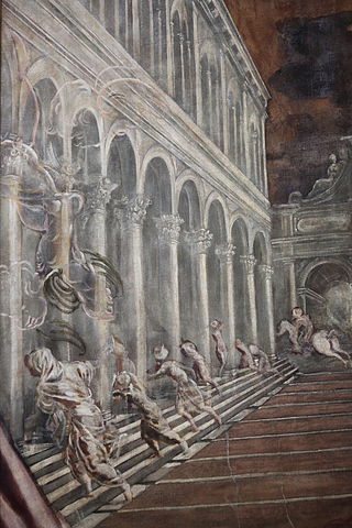 Tintoretto, detalle de Robar el cuerpo de San Marcos