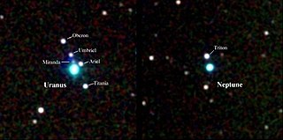 Urano, Neptuno, lunas.