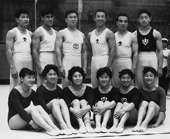 Gimnastas olímpicas en Japón