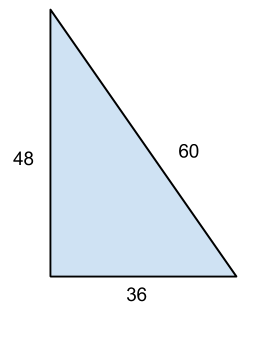 Triángulo 36-48-60
