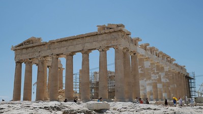 foto del Partenón en la Acrópolis de Atenas