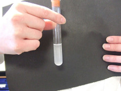 Dióxido de carbono en agua de cal