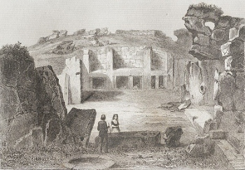 Ilustración del complejo del templo de Ggantija