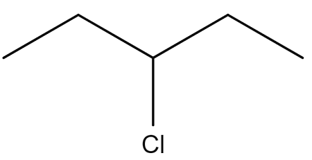 Estructura de 3 cloropentano