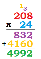 Multiplicación de 3 dígitos