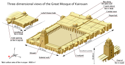 Maqueta de la mezquita de Kairouan