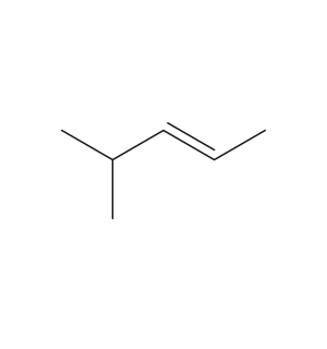 estructura de E-4-metil-2-penteno
