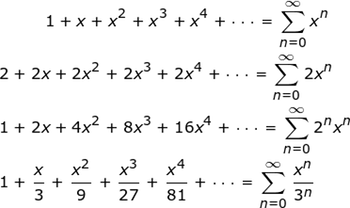 Ejemplos de series de energía