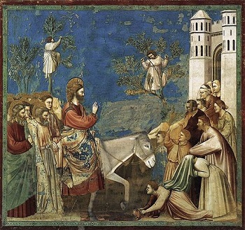 Giotto, La entrada a Jerusalén, Capilla Arena