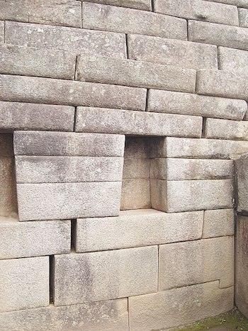 muro en machu picchu