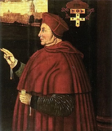 Pintura del cardenal Wolsey