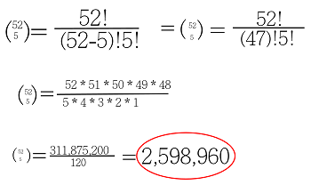 Fórmula combinada 52 Elija 5