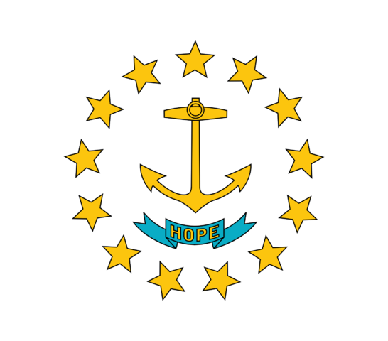 Bandera del estado de Rhode Island
