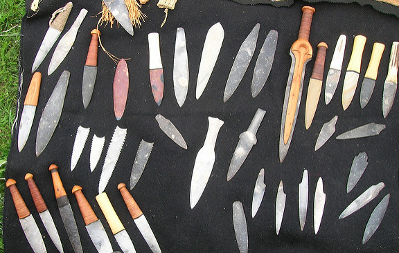 herramientas de sílice pedernal