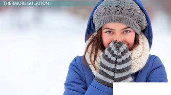 Mujer, llevando, ropa de invierno
