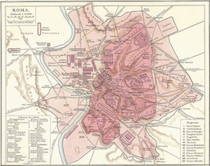 mapa de roma