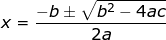 Fórmula cuadrática