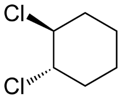 Estructura del trans-1,2-diclorociclohexano