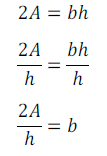 Área del triángulo resuelto