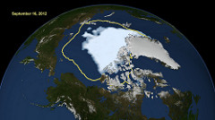 Contracción del hielo ártico