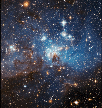 Luz de objetos en el espacio