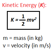 definición de energía cinética